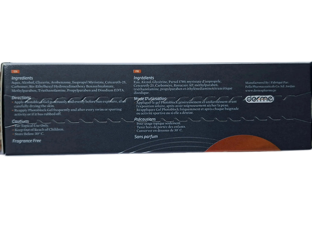 Photoblock gel sunblock
